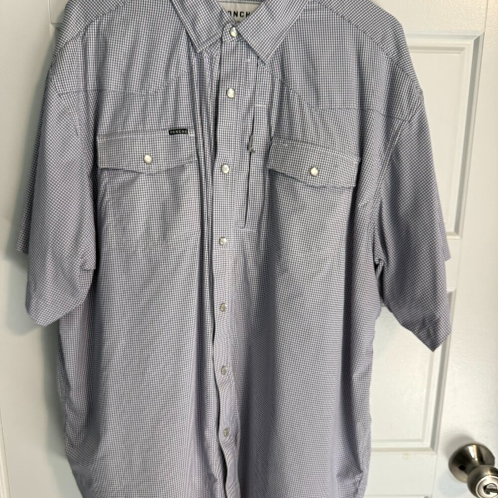 Poncho Men's Pearl Snap Western Shirt - XL